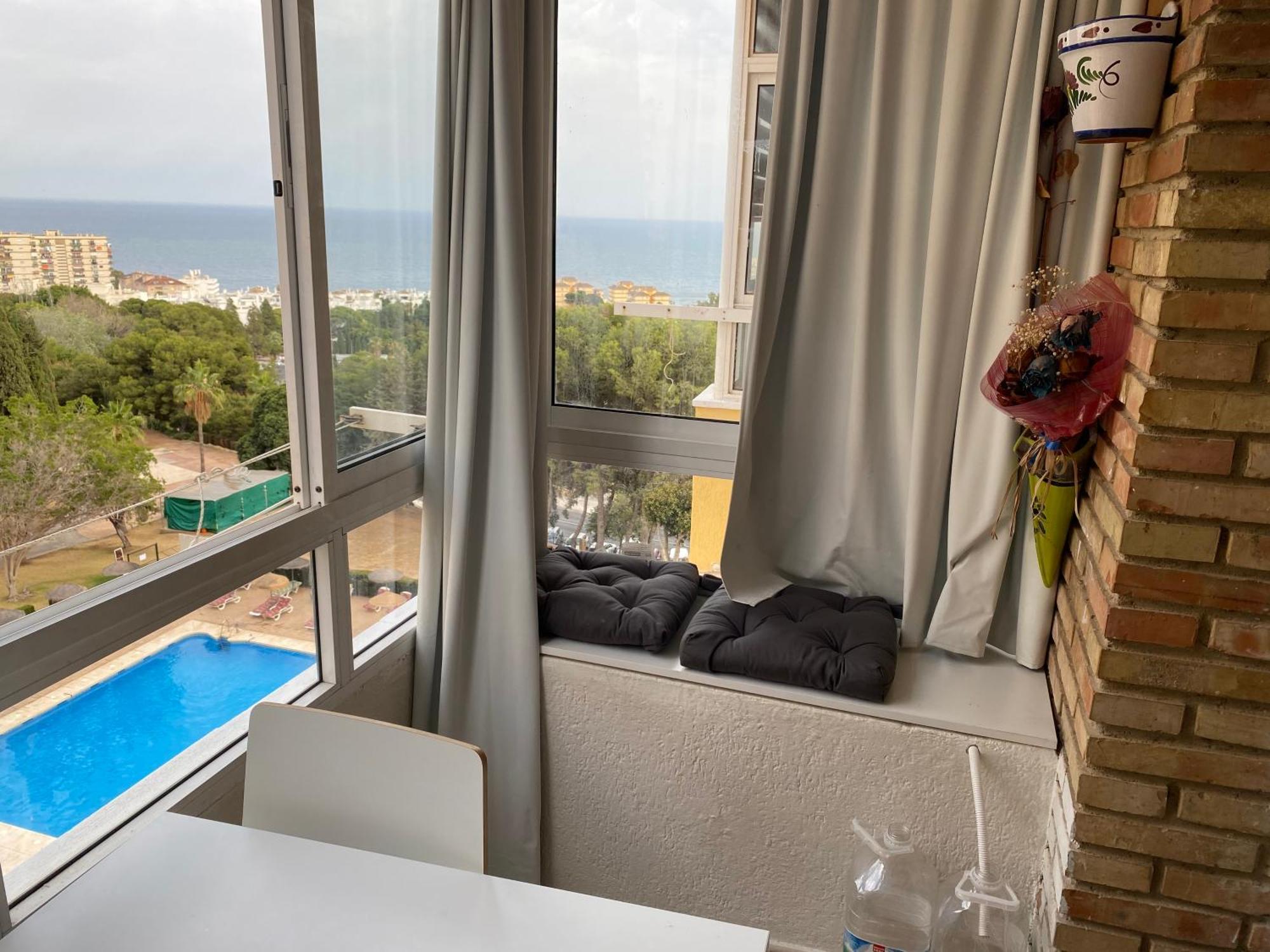 Estudio con vistas al mar Benalmádena Exterior foto